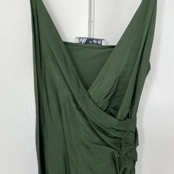 dark green silk dress zara ZARA. Long dark green satin dress. TS – Hibuy market main image 0